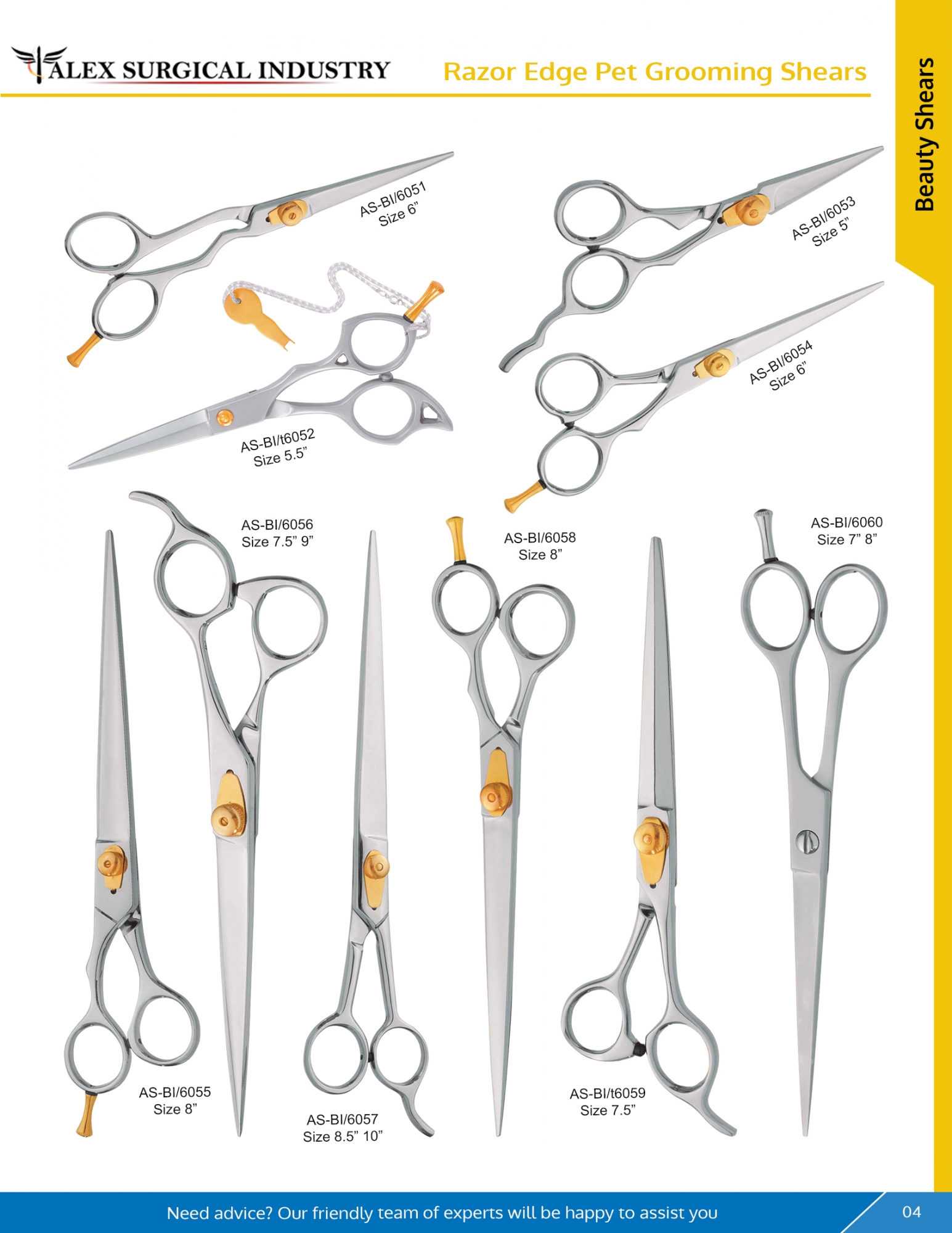 Razor Edge Pet Grooming Shears